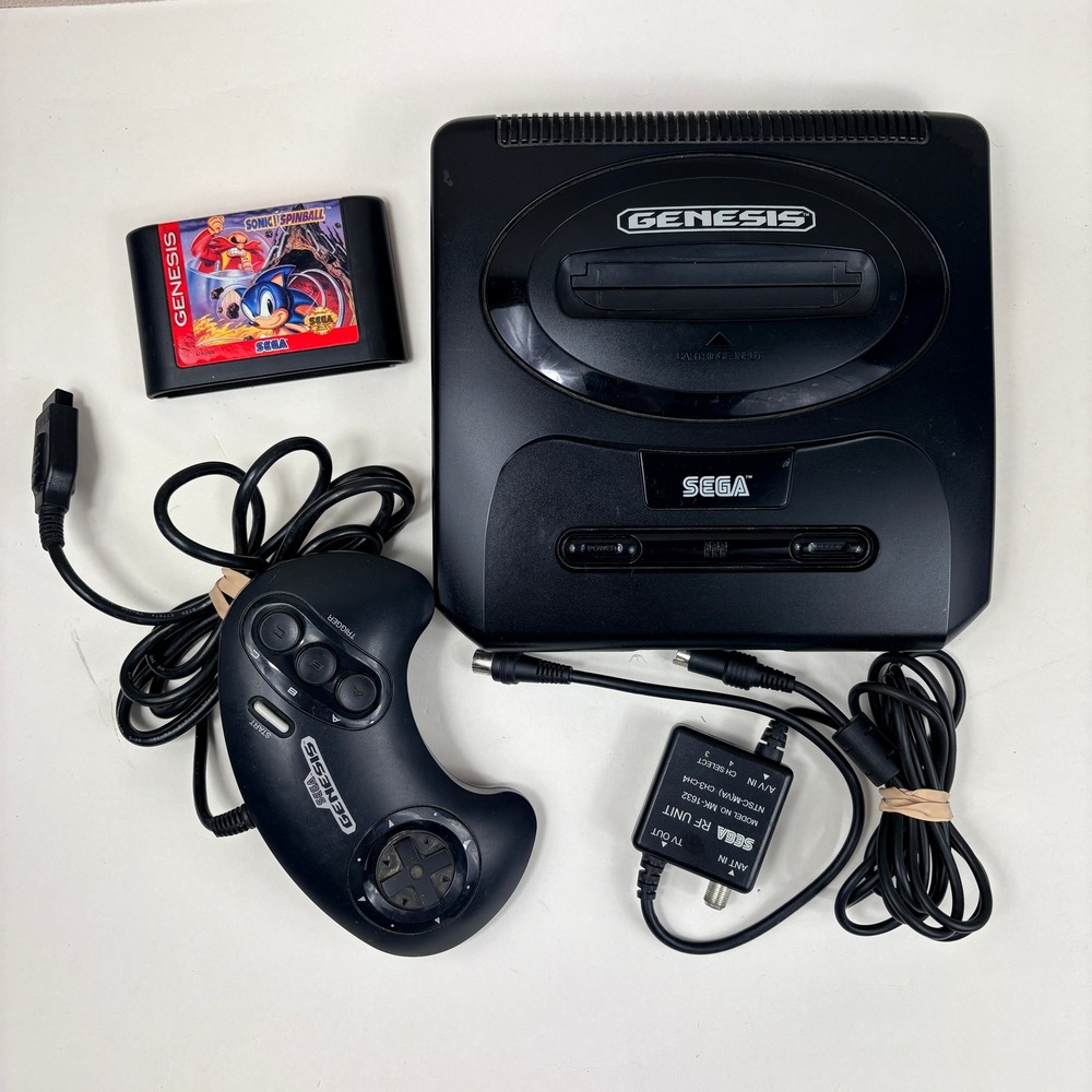 Sega Genesis Model 2‎ Console w Sonic Pinball OEM RF Unit & Controller